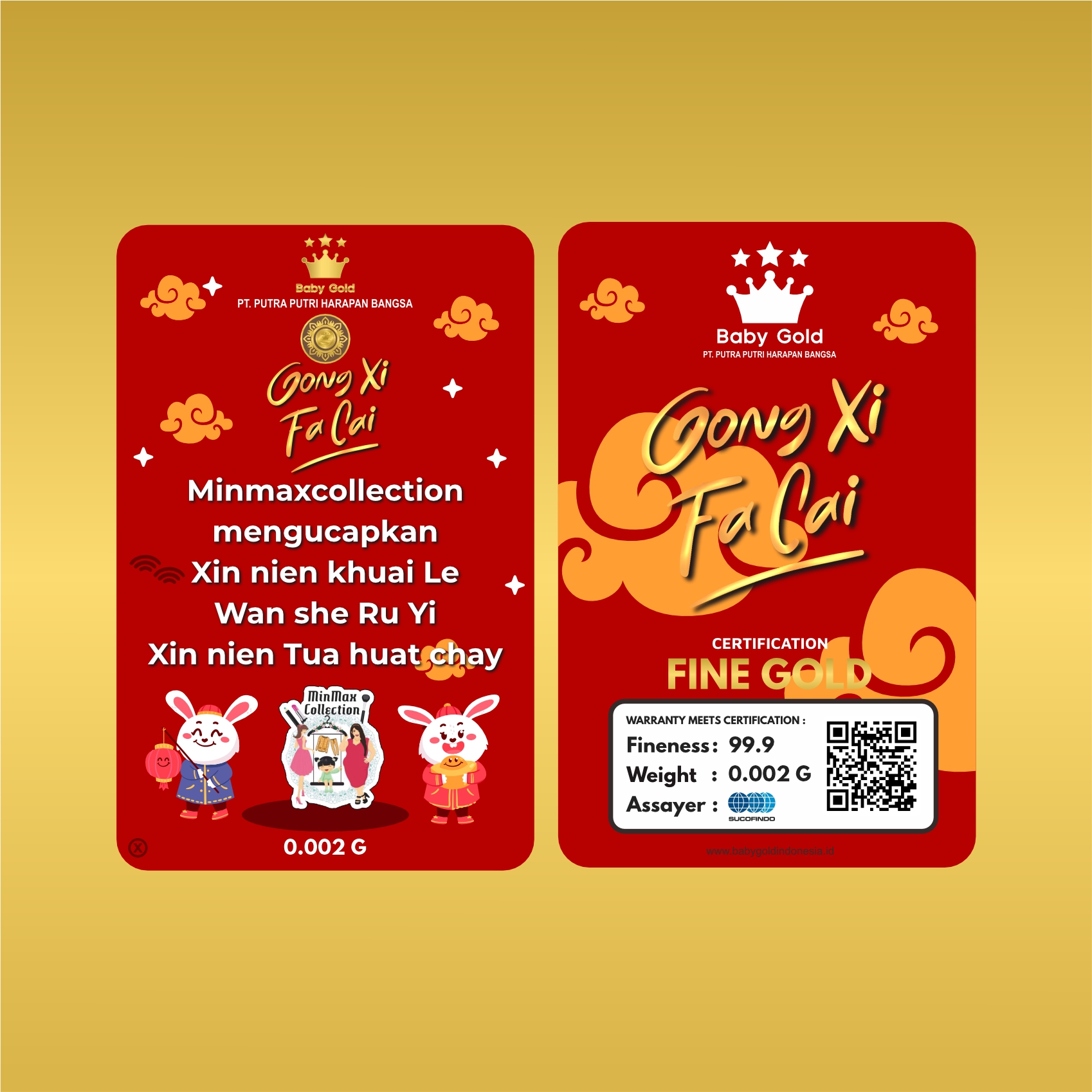 Minmax Collection Red Gong Xi Fa Cai 0,002