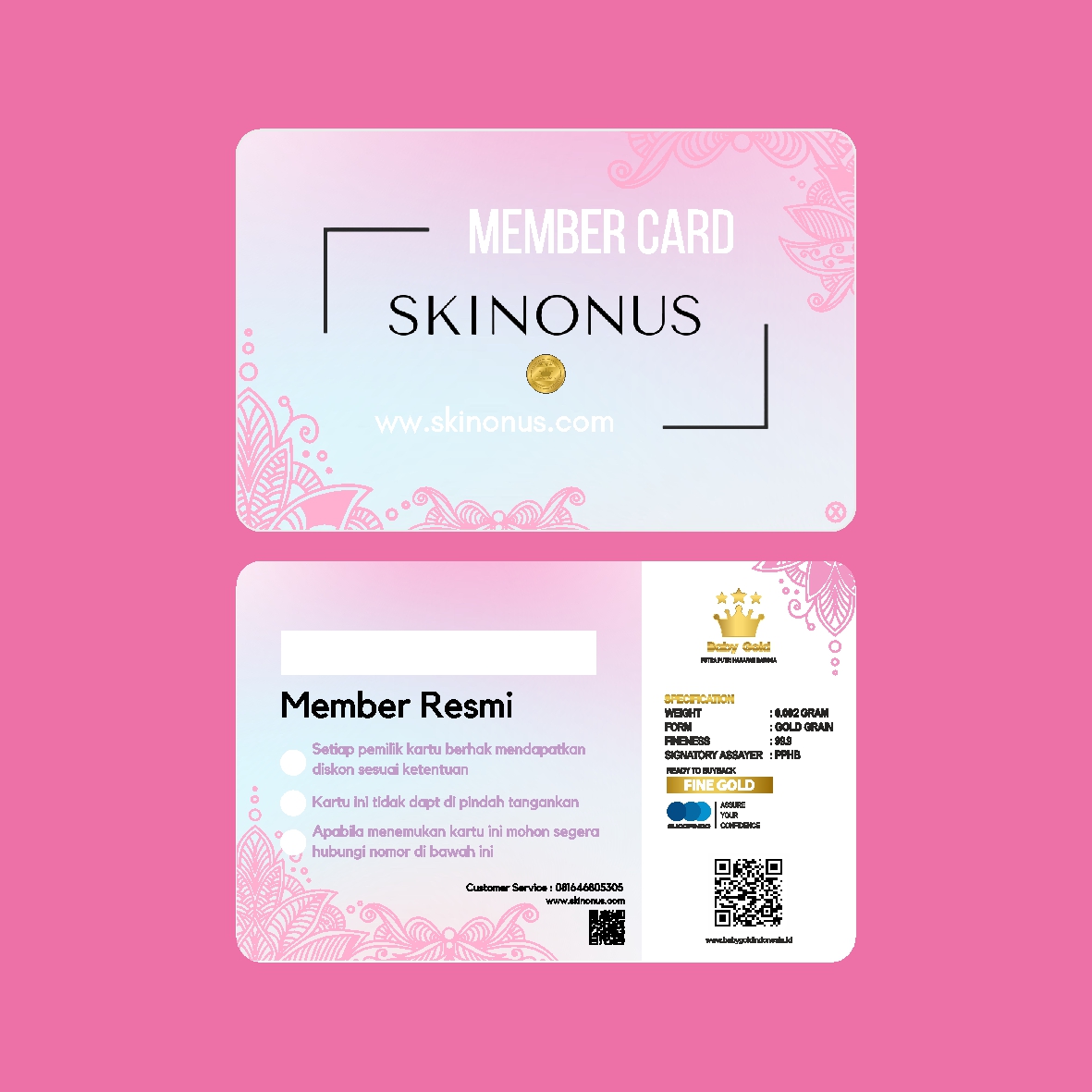 Skinonus Member Card 0,002